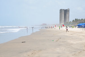 Western Part of Labadi Beach Ghana