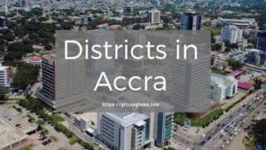 Districts in Accra
