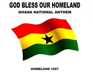 Who composed the Ghana national anthem