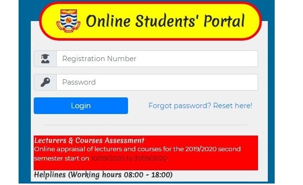 UCC student portal
